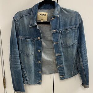 L'AGENCE Light Blue Denim Jacket